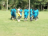 As u see the term getting warmed for the match to take place